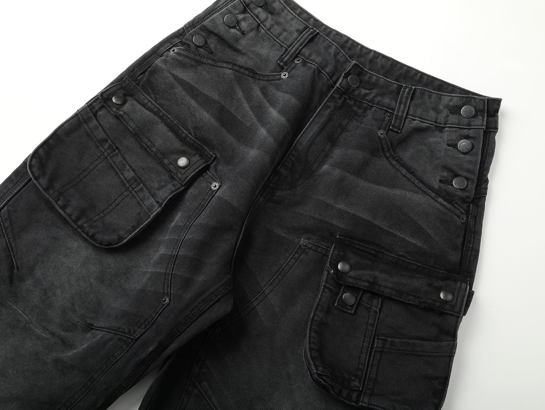 Logger Multi-Pocket Wide-Leg Work pants