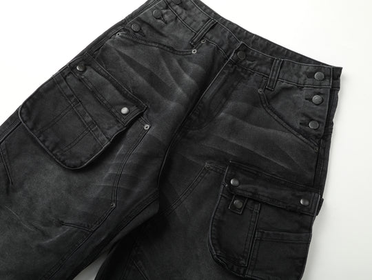 Logger Multi-Pocket Wide-Leg Work pants