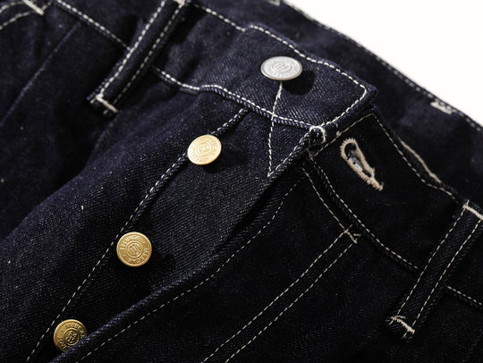 "Sun Never Sets" Wide-Leg jeans