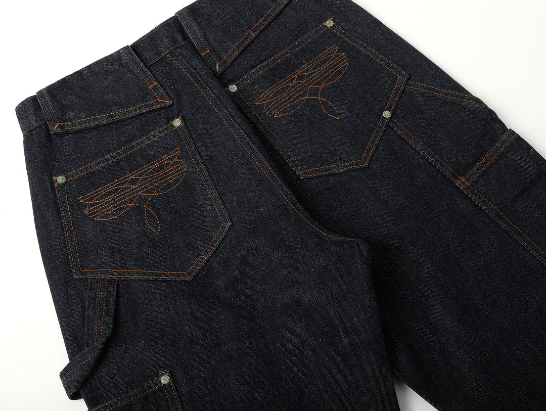 Western Series 16.4 OZ Logger IV Wide-Leg jeans