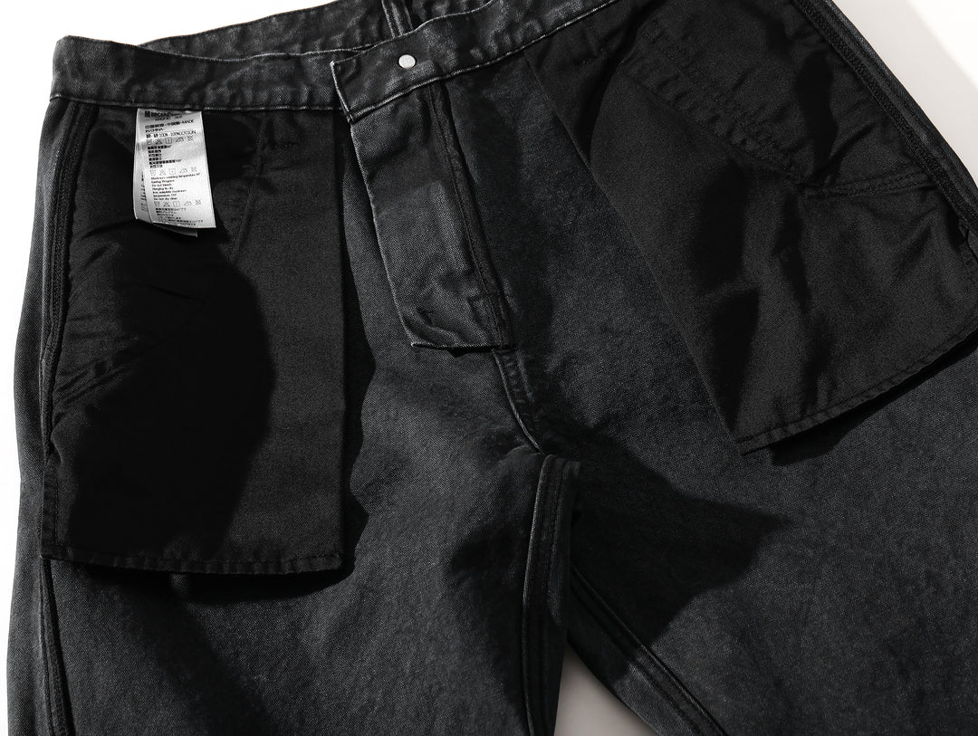 Distressed Wash B11 Lumberjack Wide-Leg jeans