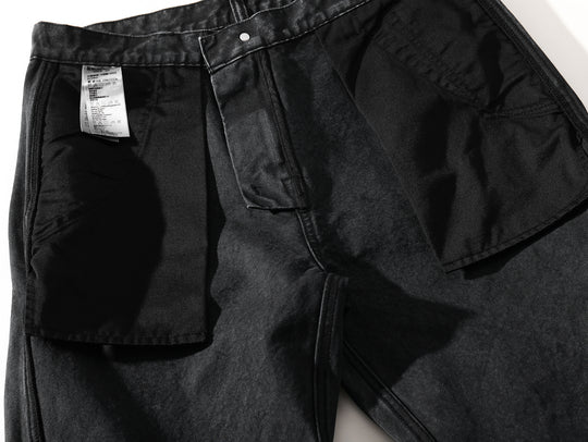 Distressed Wash B11 Lumberjack Wide-Leg jeans
