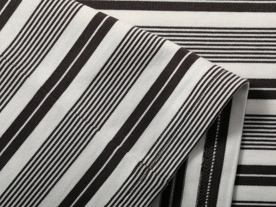 Striped Sports T-shirt-Charcoal Grey