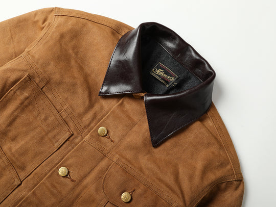 Mackinaw Wool Oil-Waxed Canvas Cruiser Jacket