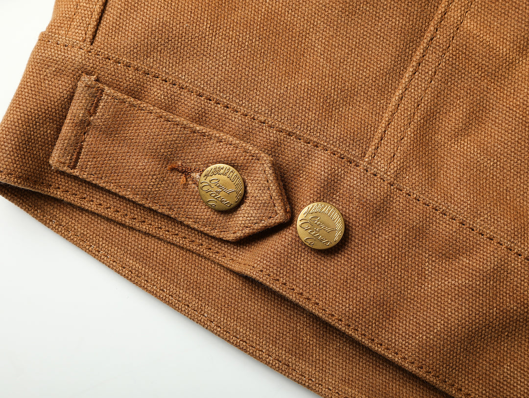 Mackinaw Wool Oil-Waxed Canvas Cruiser Jacket