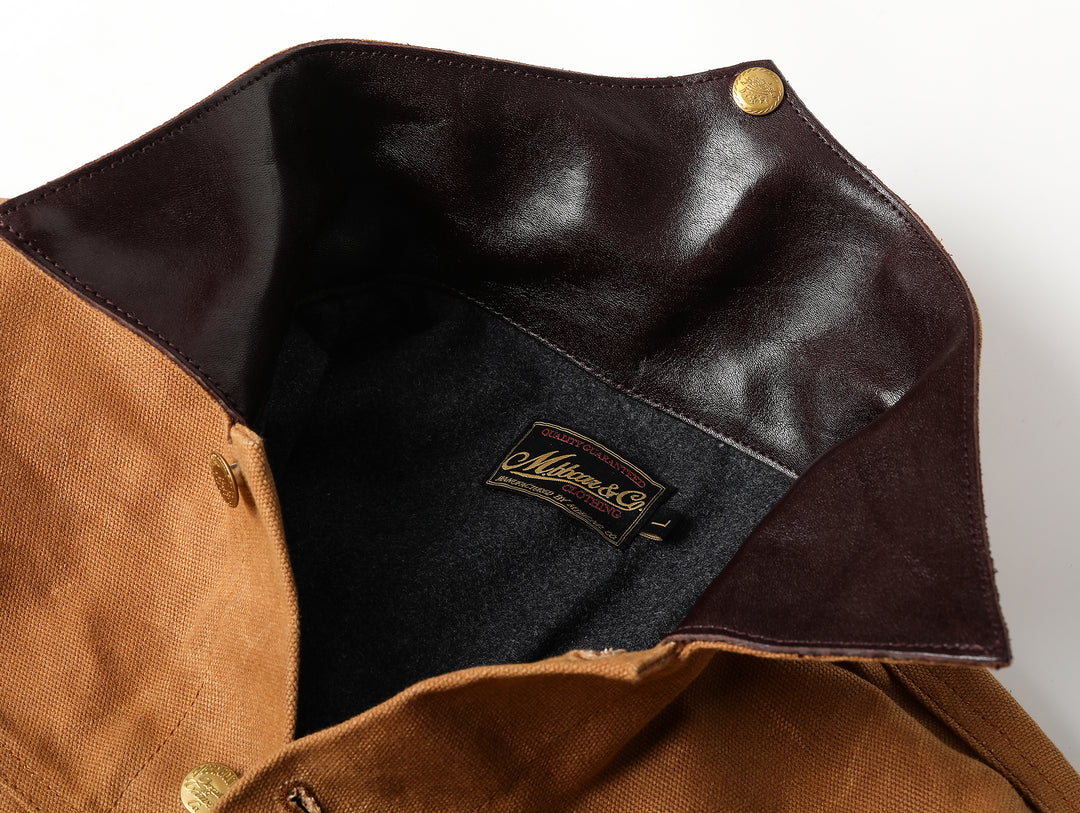 Mackinaw Wool Oil-Waxed Canvas Cruiser Jacket