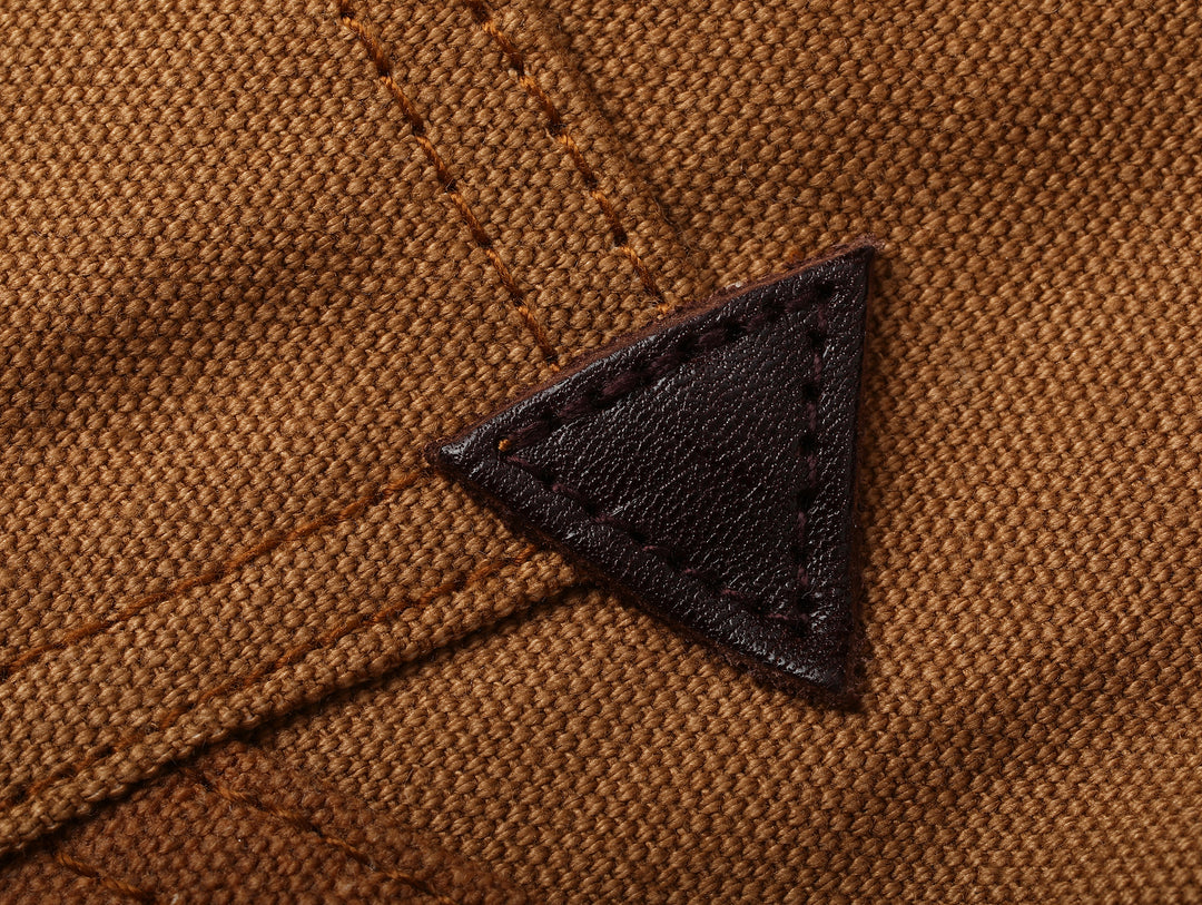 Oil-Waxed Canvas-Panel Double-Knee Logger pants