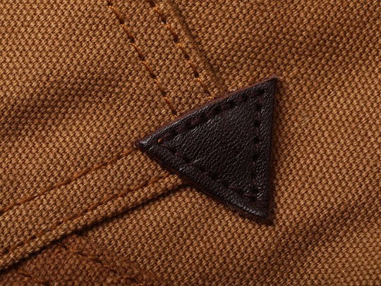 Oil-Waxed Canvas-Panel Double-Knee Logger pants