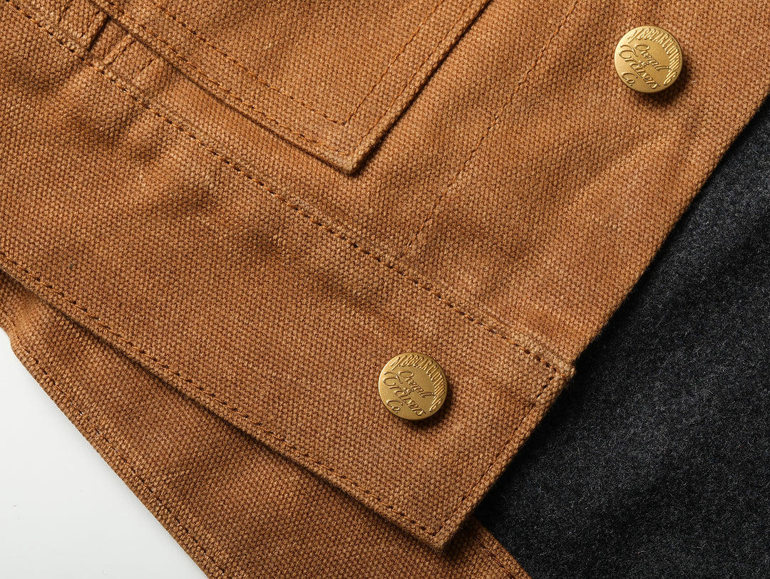 Mackinaw Wool Oil-Waxed Canvas Cruiser Jacket