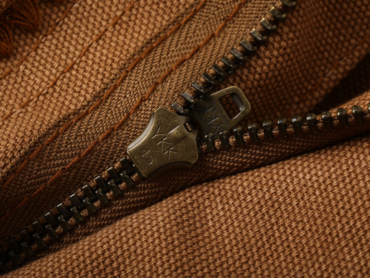 Oil-Waxed Canvas-Panel Double-Knee Logger pants