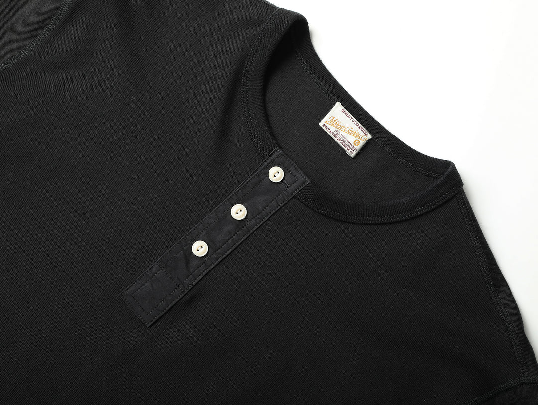 Motorcycle-Inspired Henley T-Shirt
