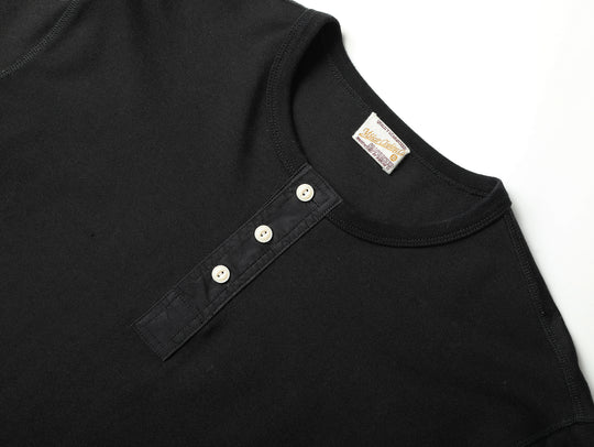 Motorcycle-Inspired Henley T-Shirt