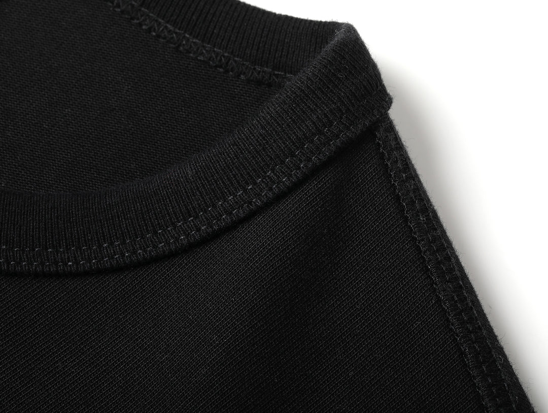 Motorcycle-Inspired Henley T-Shirt