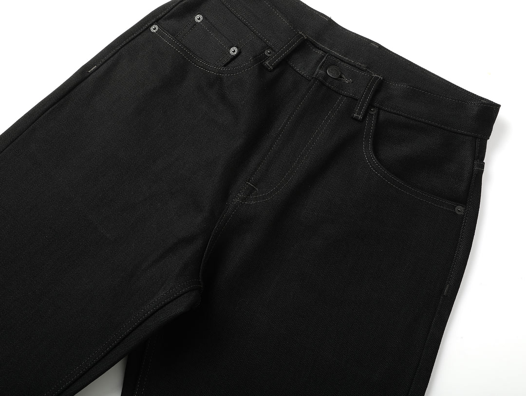 22.4OZ Carbonized Black Swordsman Straight-Leg jeans