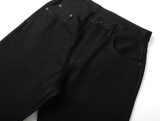 22.4OZ Carbonized Black Swordsman Straight-Leg jeans