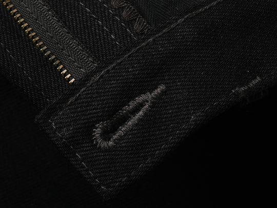 22.4OZ Carbonized Black Swordsman Straight-Leg jeans
