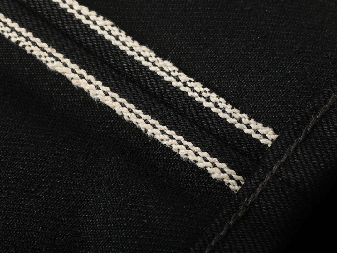 22.4OZ Carbonized Black Swordsman Straight-Leg jeans