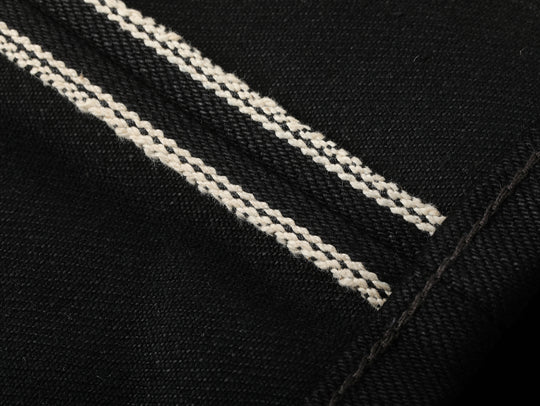 22.4OZ Carbonized Black Swordsman Straight-Leg jeans