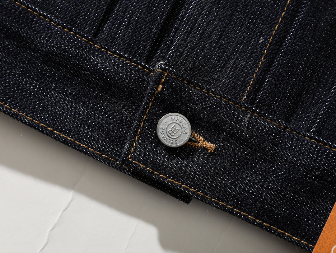 Xizang Collection Yellow Prayer Flag Core-Dyed Denim Type2 Jacket