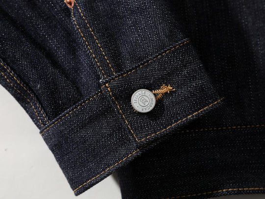Xizang Collection Yellow Prayer Flag Core-Dyed Denim Type2 Jacket