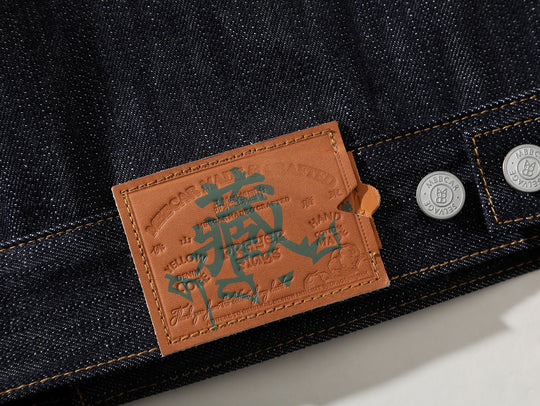 Xizang Collection Yellow Prayer Flag Core-Dyed Denim Type2 Jacket