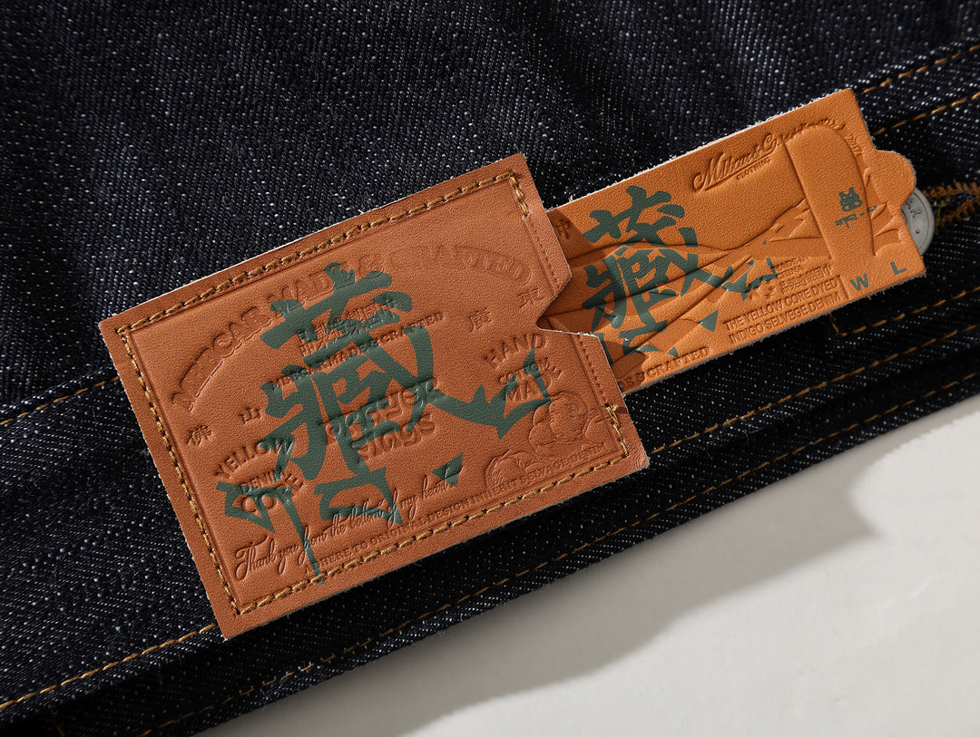 Xizang Collection Yellow Prayer Flag Core-Dyed Denim Type2 Jacket