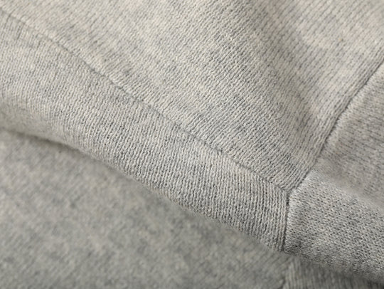 Simple style Knitted Shirt-Dark Flecked Grey