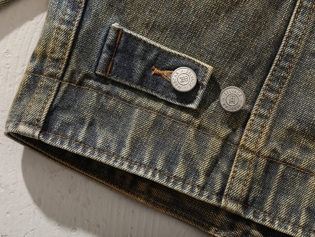 Western Series Mud-Dyed Washed Western Riders Jacket