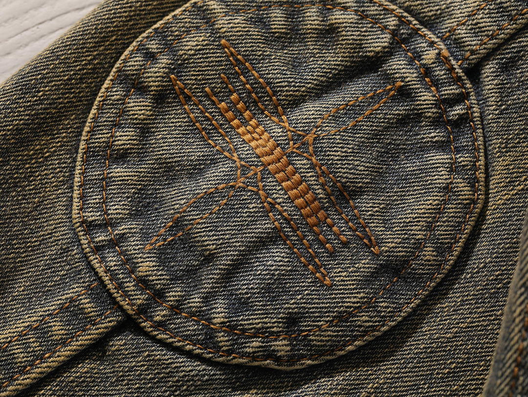 Western Series Mud-Dyed Washed Western Riders Jacket