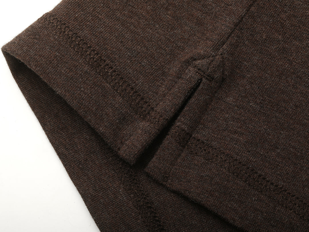 Western Series Striped Panel Henley shirt