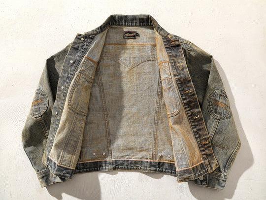 Western Series Mud-Dyed Washed Western Riders Jacket