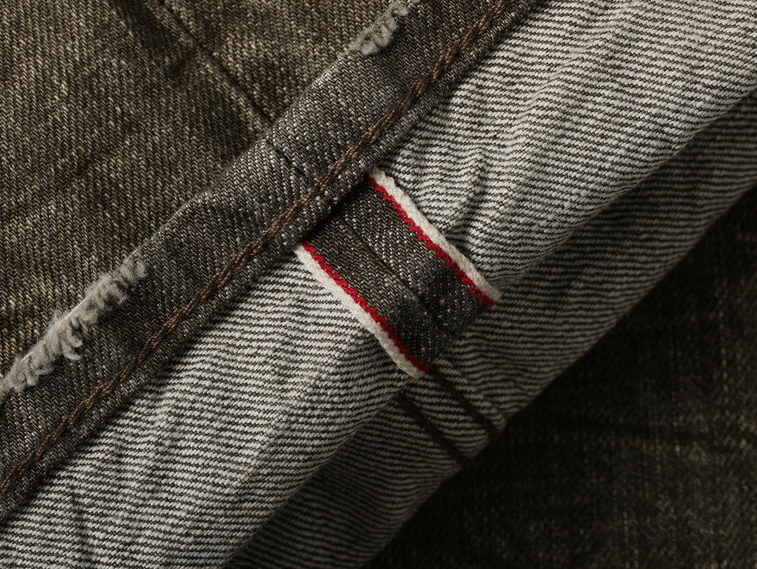 Snakepit 3D Tucked Wide-Leg Washed Denim Jeans