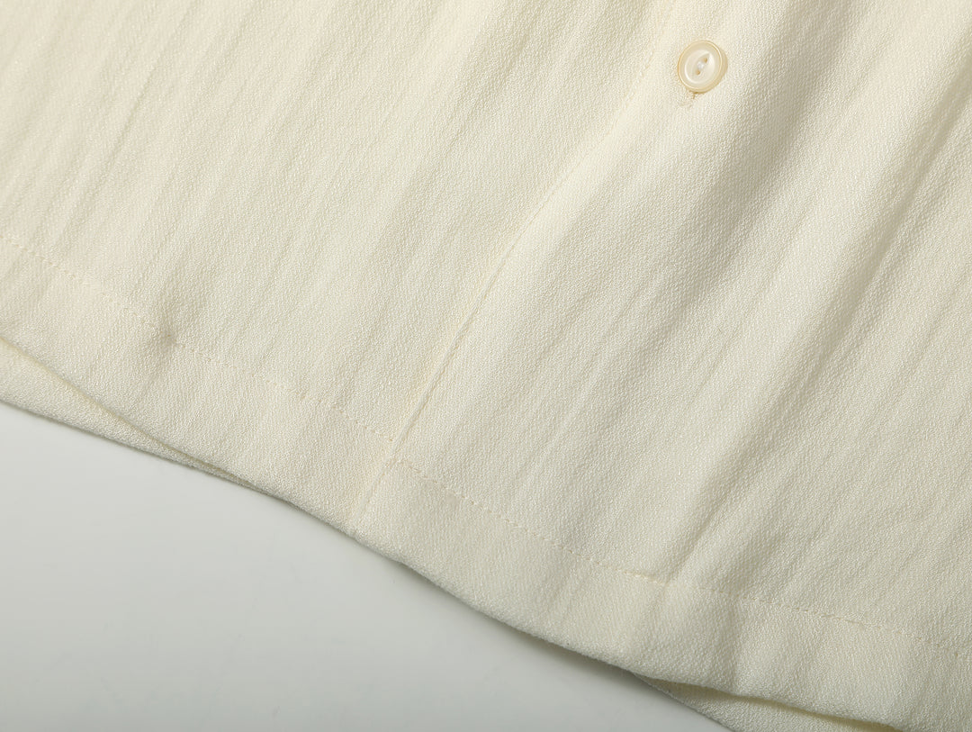 Flax Cuban Collar Shirt