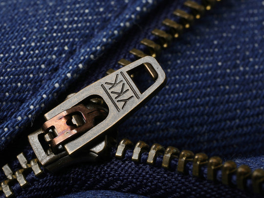Claessen™ Blue "Planetary Tears Blue" Straight-Leg Fatigue jeans