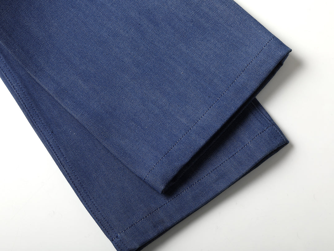 Claessen™ Blue "Planetary Tears Blue" Straight-Leg Fatigue jeans