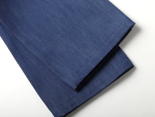 Claessen™ Blue "Planetary Tears Blue" Straight-Leg Fatigue jeans