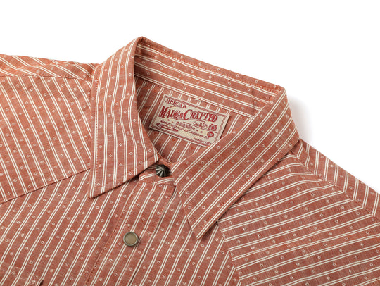 Western Series Yarn-dyed Striped Jacquard shirt