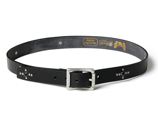 Glass Bead Rivet Belt-Black