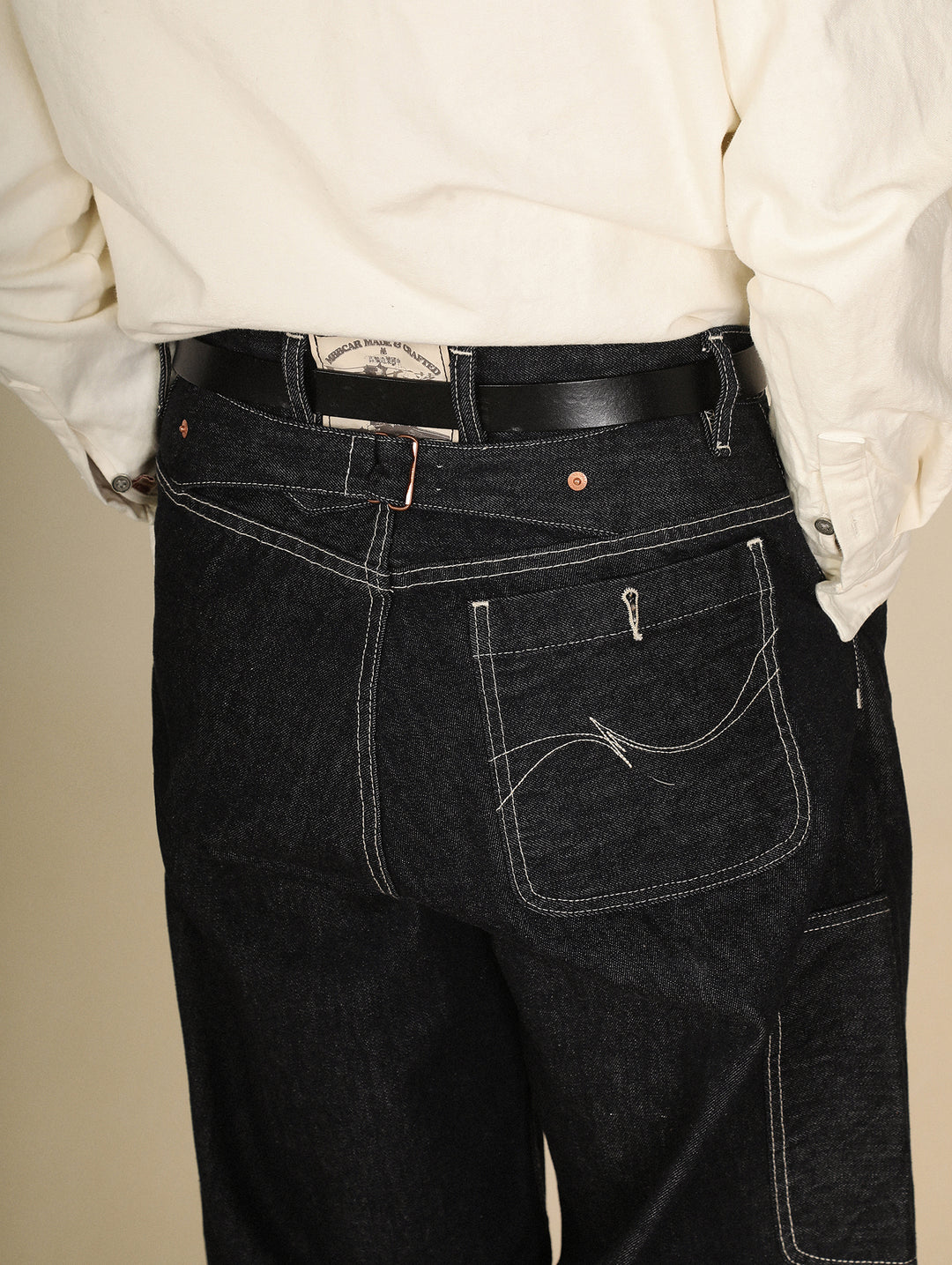 "Sun Never Sets" Wide-Leg jeans