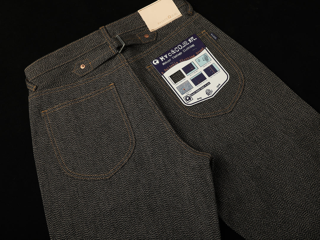 Mvc&Co. 724# Salt-and-Pepper Wide-Leg jeans