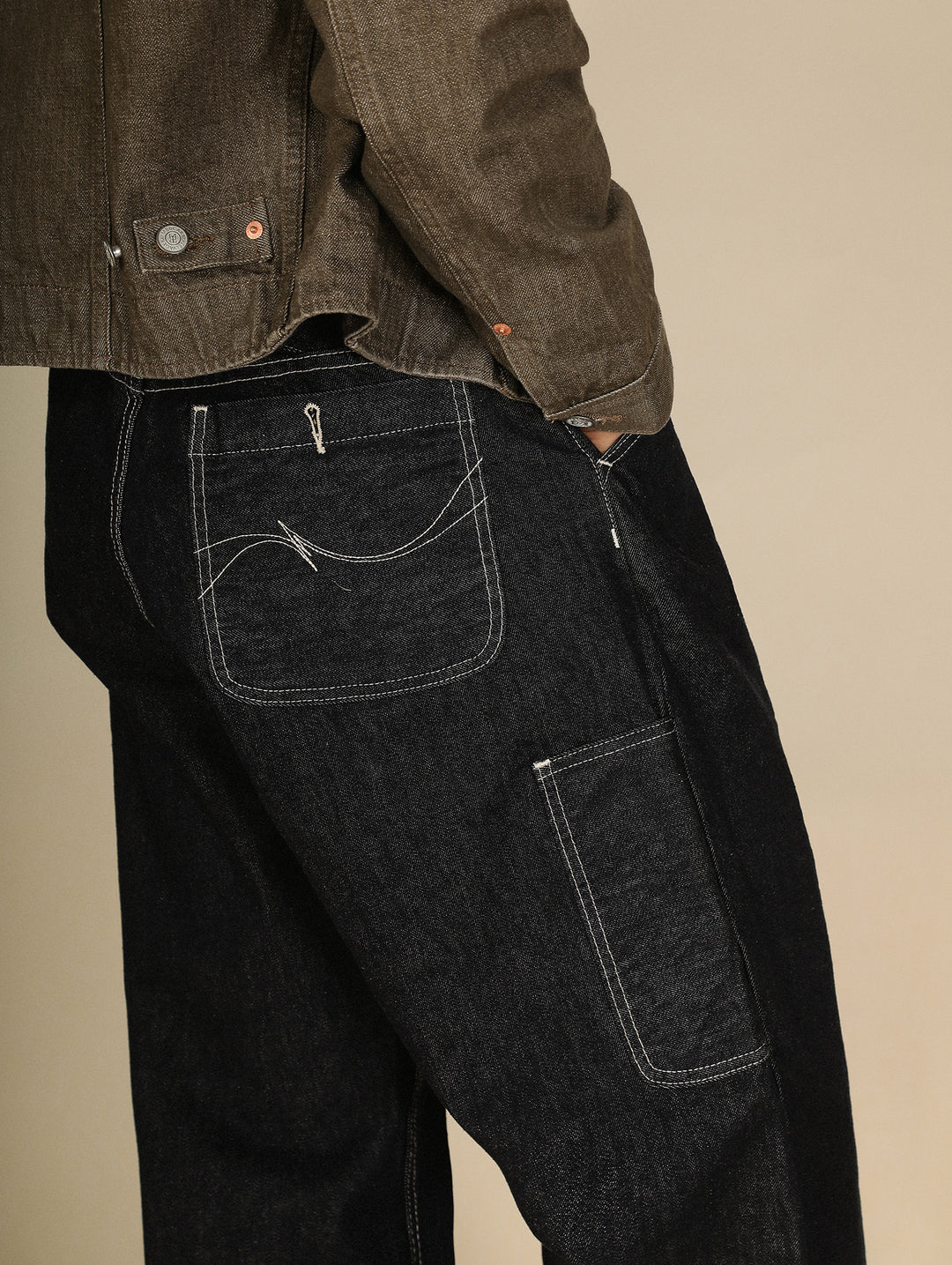 "Sun Never Sets" Wide-Leg jeans