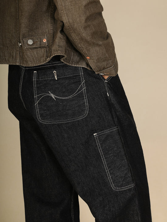 "Sun Never Sets" Wide-Leg jeans