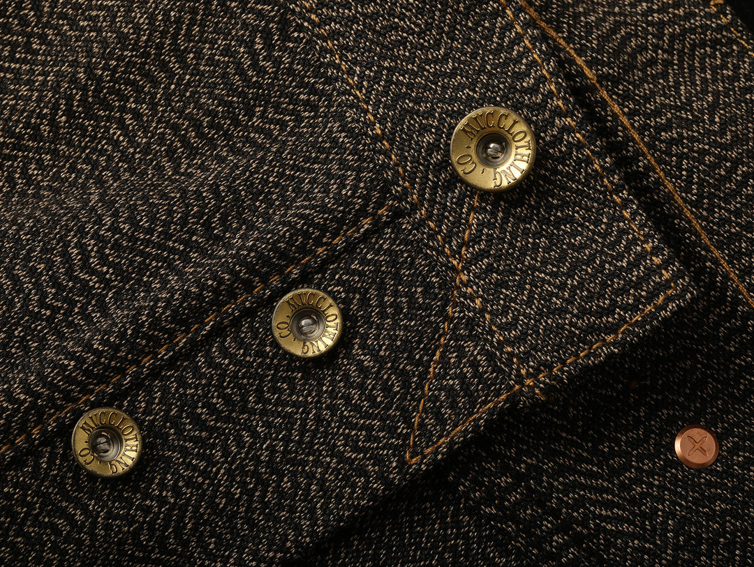 Mvc&Co. 724# Salt-and-Pepper Wide-Leg jeans