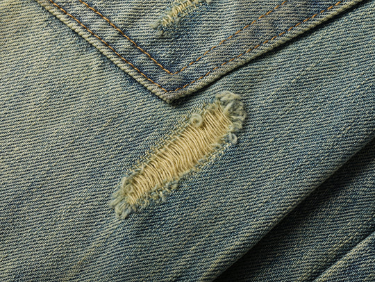 16.5OZ Nevada Faded Mid-High Rise Wide-Leg Jeans