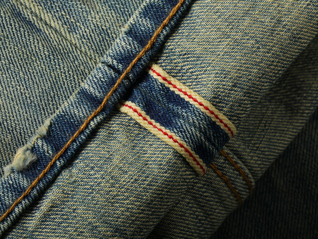 16.5OZ Nevada Faded Mid-High Rise Wide-Leg Jeans