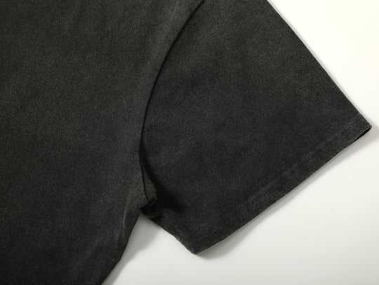 Single Pocket Basic T-Shirt-Grey