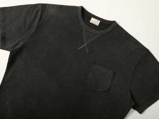 Single Pocket Basic T-Shirt-Grey