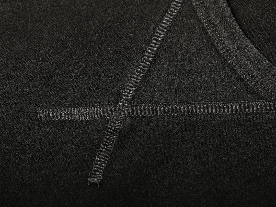 Single Pocket Basic T-Shirt-Grey