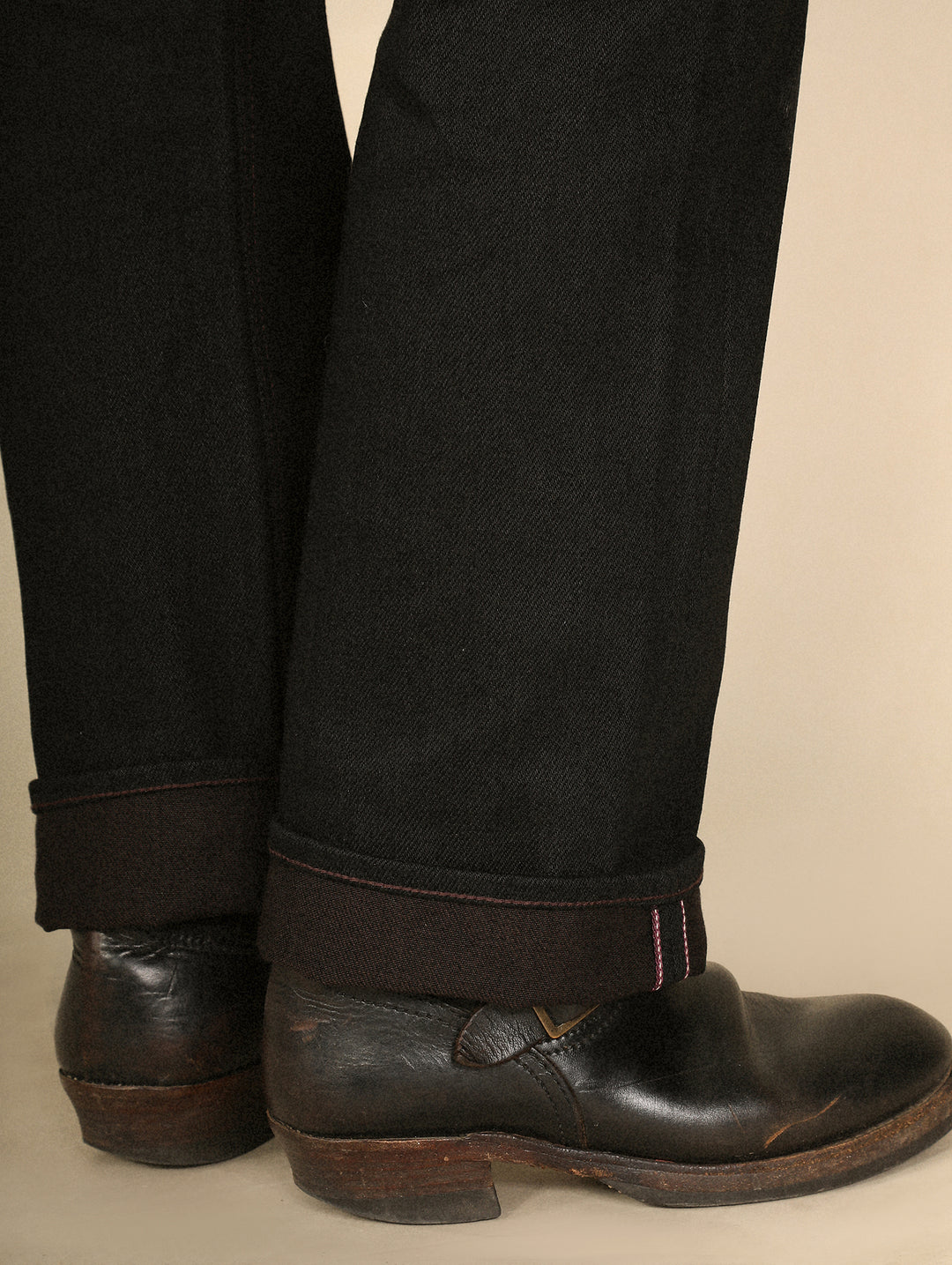 18.6OZ Black Swordsman Straight-Fit jeans