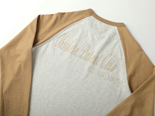 “Expired Patent Club” Raglan Sleeve T-shirt